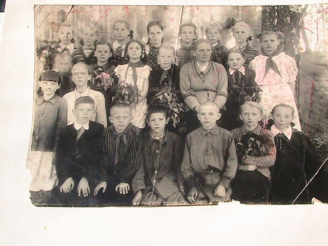4-й класс 1955-го года. Классный руководитель Бородина Анна Иосифовна