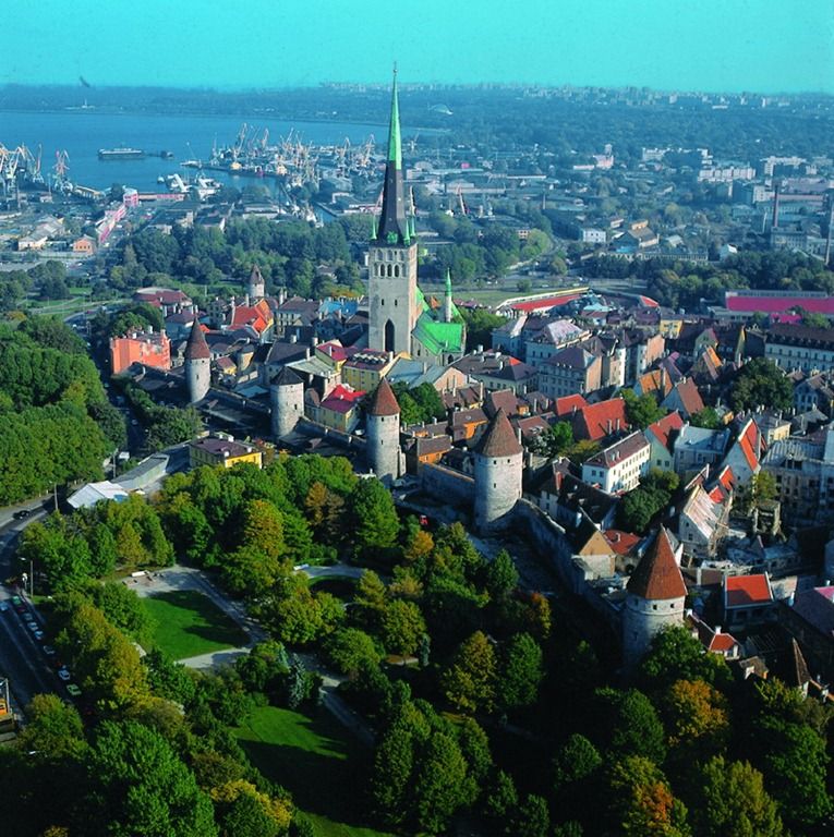 Таллинн, вид на старый город